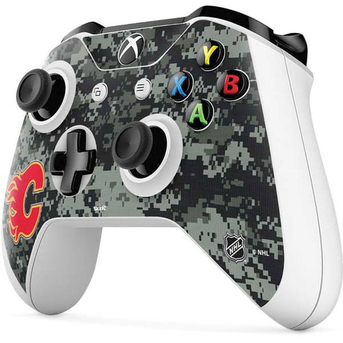 NHL Calgary Flames Camo Xbox One S Controller Skin