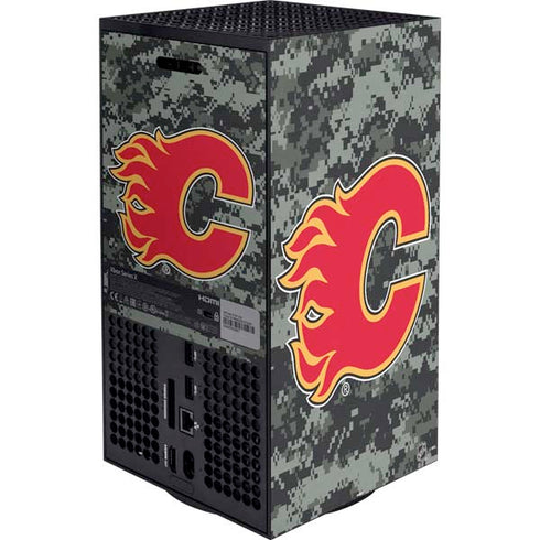NHL Calgary Flames Camo XBox Series X Digital Edition Bundle Skin