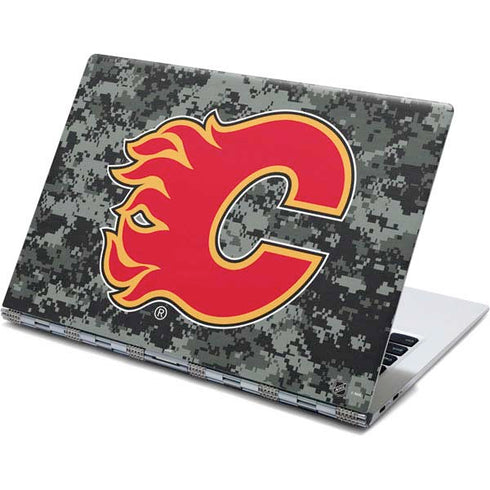 NHL Calgary Flames Camo Yoga 910 2-in-1 14in Touch-Screen Skin