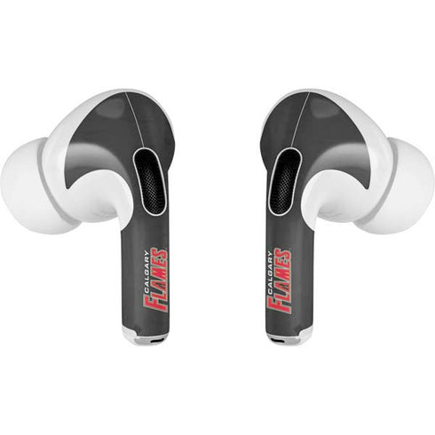 NHL Calgary Flames Distressed AirPods Skins