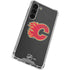NHL Calgary Flames Distressed Galaxy S24 FE Clear Case