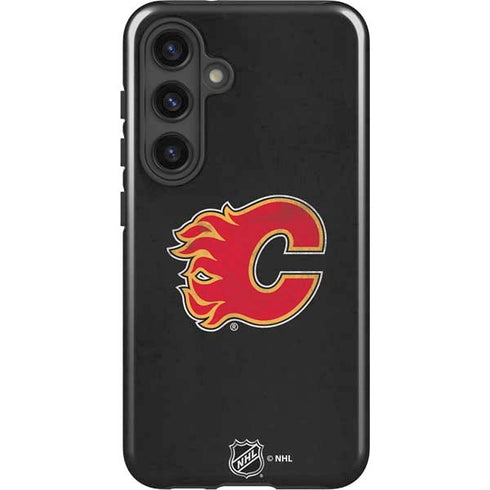 NHL Calgary Flames Distressed Galaxy S25 Impact Case