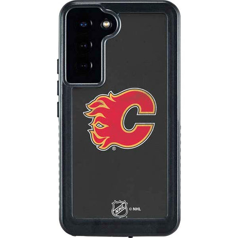 NHL Calgary Flames Distressed Galaxy S24 Plus Waterproof Case