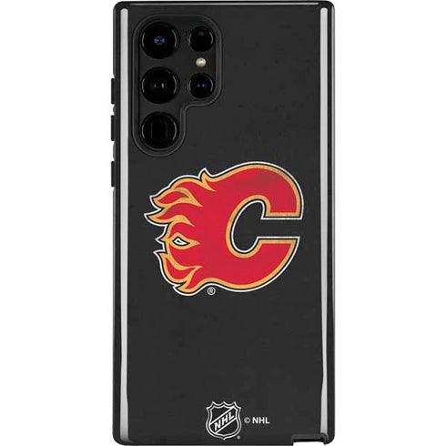 NHL Calgary Flames Distressed Galaxy S25 Ultra Impact Case