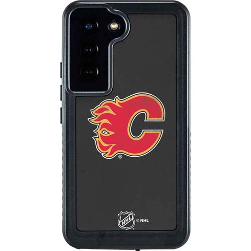 NHL Calgary Flames Distressed Galaxy S24 Waterproof Case
