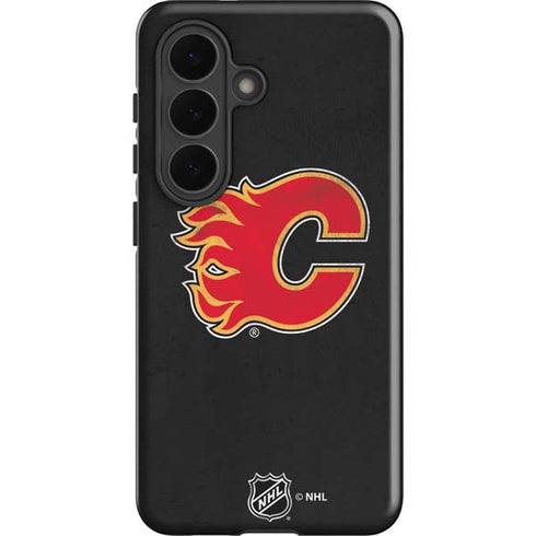 NHL Calgary Flames Distressed Galaxy S26 Plus Impact Case
