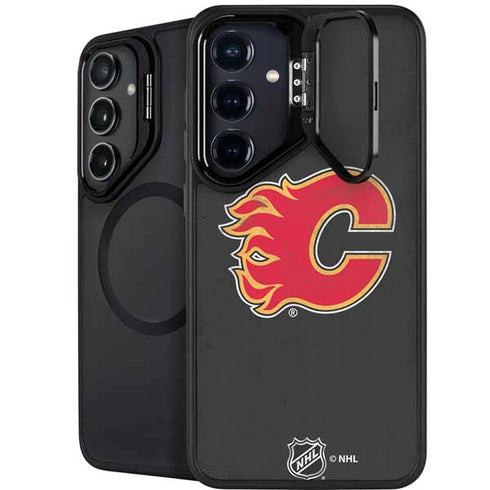 NHL Calgary Flames Distressed Galaxy S26 Plus Kickstand Case