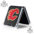 NHL Calgary Flames Distressed Galaxy Z Flip6 Clear Case