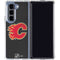 NHL Calgary Flames Distressed Galaxy Z Fold5 5G Clear Case