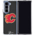 NHL Calgary Flames Distressed Galaxy Z Fold5 5G Clear Case