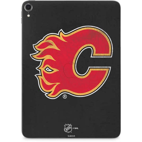 NHL Calgary Flames Distressed Apple iPad Pro Skin