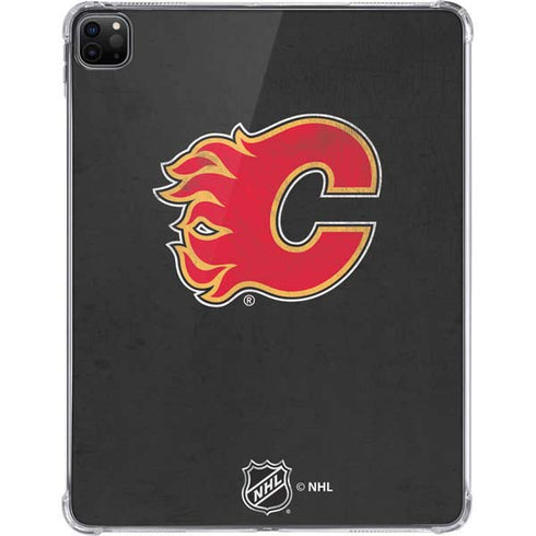 NHL Calgary Flames Distressed iPad Pro 11in (2024) Clear Case