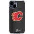 NHL Calgary Flames Distressed iPhone 15 Clear Case