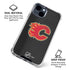 NHL Calgary Flames Distressed iPhone 15 Clear Case