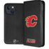 NHL Calgary Flames Distressed iPhone 15 Plus Folio Case