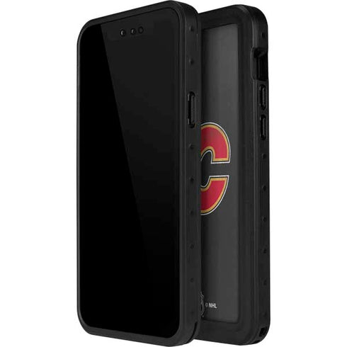 NHL Calgary Flames Distressed iPhone 15 Pro Waterproof Case