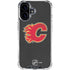 NHL Calgary Flames Distressed iPhone 16 Clear Case