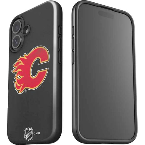 NHL Calgary Flames Distressed iPhone 16 Plus Impact Case