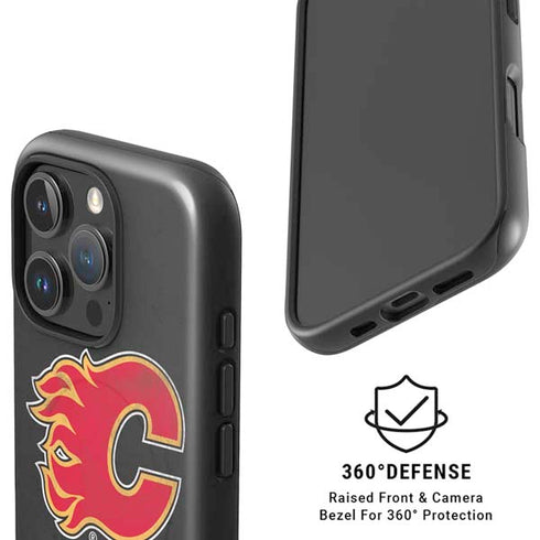 NHL Calgary Flames Distressed iPhone 16 Pro Magsafe Impact Case
