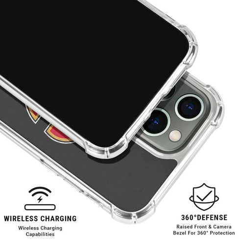 NHL Calgary Flames Distressed iPhone 16 Pro Max Clear Case