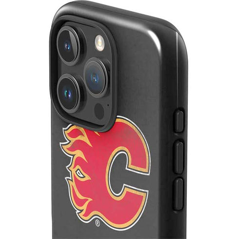 NHL Calgary Flames Distressed iPhone 16 Pro Max Impact Case