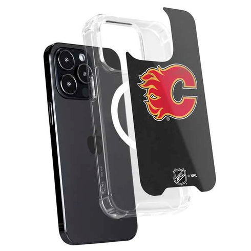 NHL Calgary Flames Distressed iPhone 16 Pro Max MagSafe Case