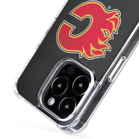 NHL Calgary Flames Distressed iPhone 16 Pro Max MagSafe Case