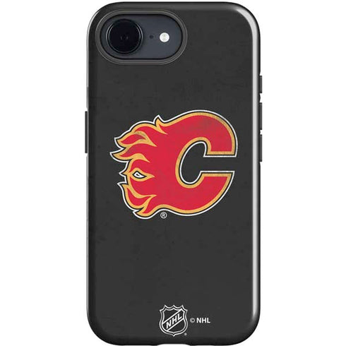 NHL Calgary Flames Distressed iPhone 16e Impact Case