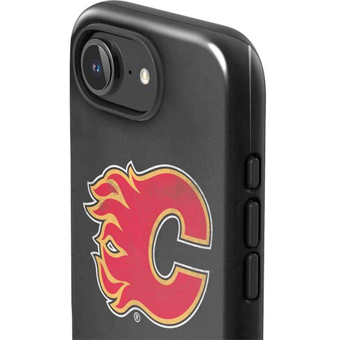 NHL Calgary Flames Distressed iPhone 16e Impact Case