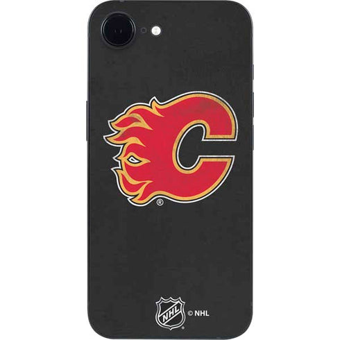 NHL Calgary Flames Distressed iPhone 16e Skin