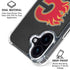 NHL Calgary Flames Distressed iPhone 17 Clear Case