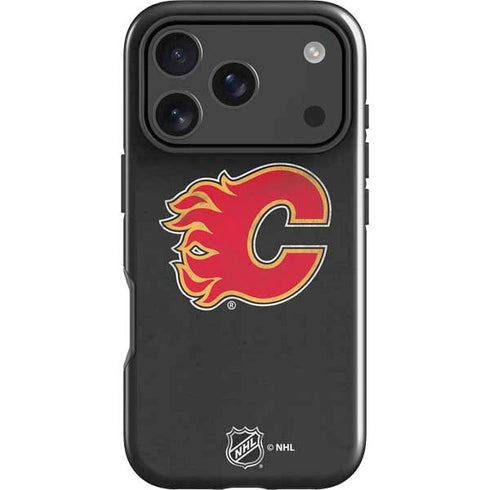 NHL Calgary Flames Distressed iPhone 18 Pro Impact Case