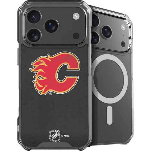 NHL Calgary Flames Distressed iPhone 18 Pro Max MagSafe Case