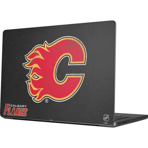 NHL Calgary Flames Distressed Apple MacBook Pro 14-inch Skin