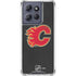 NHL Calgary Flames Distressed Moto G 5G (2025) Clear Case