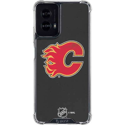 NHL Calgary Flames Distressed Moto G Power 5G (2024) Clear Case