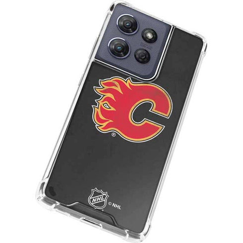 NHL Calgary Flames Distressed Moto G Power 5G (2025) Clear Case