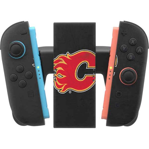 NHL Calgary Flames Distressed Nintendo Switch 2 (2025) Joy-Con Controller Skin