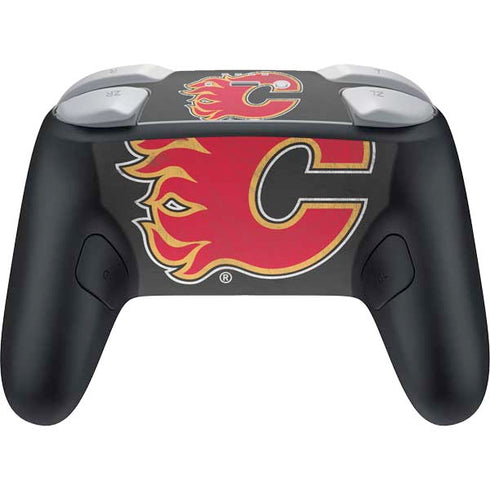 NHL Calgary Flames Distressed Nintendo Switch 2 (2025) Pro Controller Skin