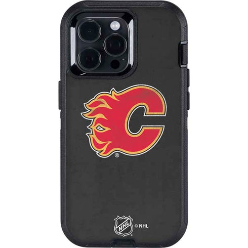 NHL Calgary Flames Distressed Otterbox Defender iPhone Skin