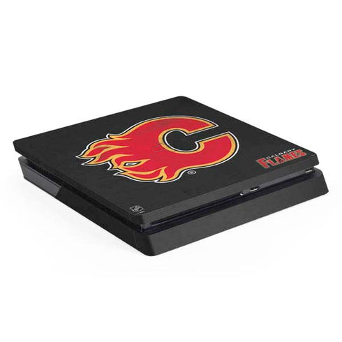 NHL Calgary Flames Distressed PlayStation PS4 Skins