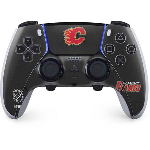 NHL Calgary Flames Distressed PS5 DualSense Edge Pro Controller Skin