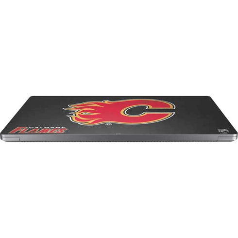 NHL Calgary Flames Distressed Laptop Skins