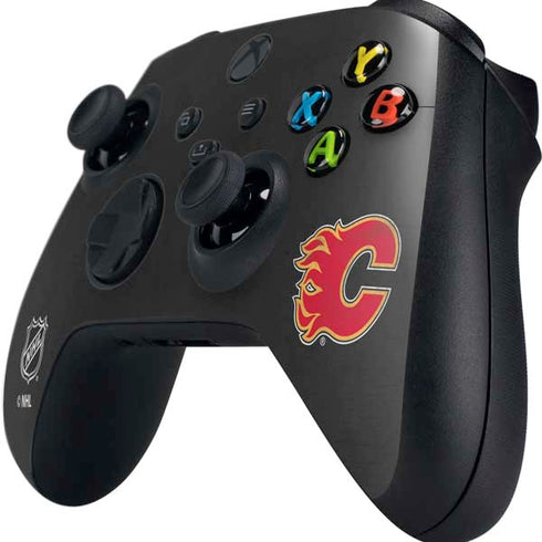 NHL Calgary Flames Distressed Xbox Series X Controller Skin