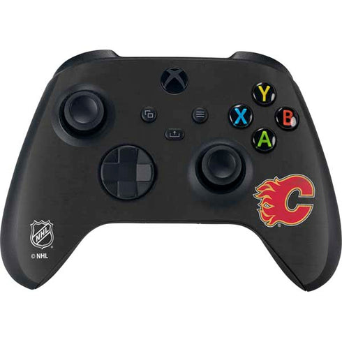 NHL Calgary Flames Distressed XBox Series X Digital Edition Bundle Skin
