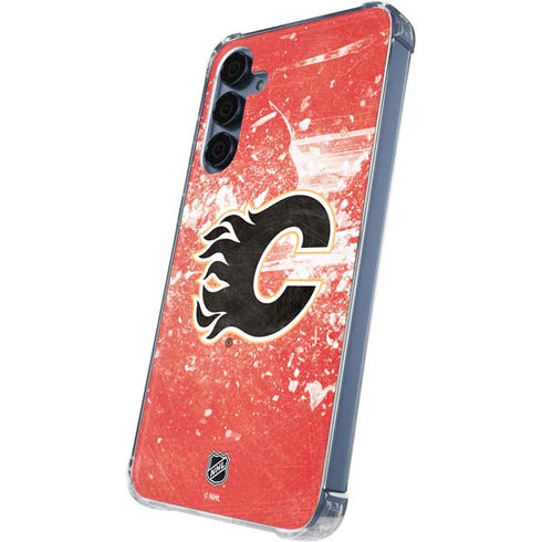 NHL Calgary Flames Frozen Galaxy A55 5G Clear Case