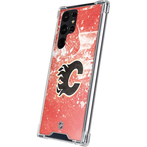 NHL Calgary Flames Frozen Galaxy S23 Ultra Clear Case