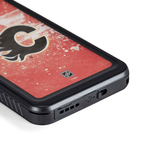 NHL Calgary Flames Frozen Galaxy S24 Plus Waterproof Case
