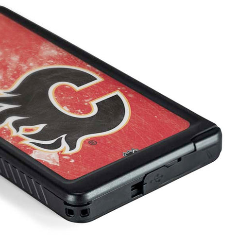 NHL Calgary Flames Frozen Galaxy S24 Ultra Waterproof Case