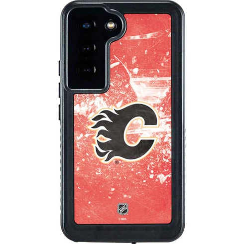 NHL Calgary Flames Frozen Galaxy S24 Waterproof Case